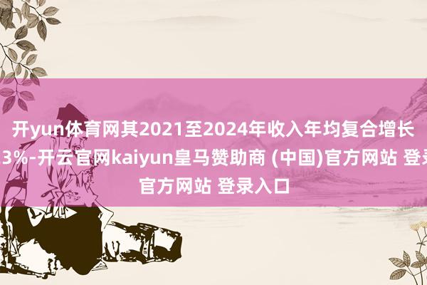 开yun体育网其2021至2024年收入年均复合增长率达23%-开云官网kaiyun皇马赞助商 (中国)官方网站 登录入口