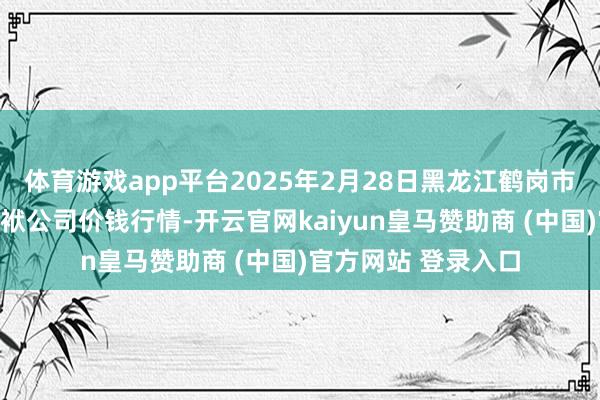体育游戏app平台2025年2月28日黑龙江鹤岗市万圃源蔬菜有限包袱公司价钱行情-开云官网kaiyun皇马赞助商 (中国)官方网站 登录入口