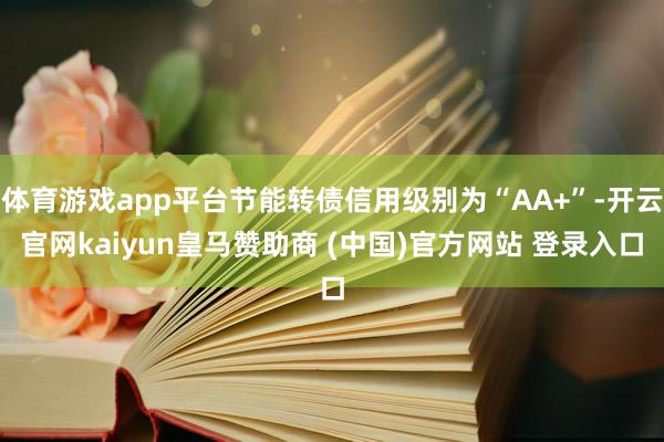 体育游戏app平台节能转债信用级别为“AA+”-开云官网kaiyun皇马赞助商 (中国)官方网站 登录入口